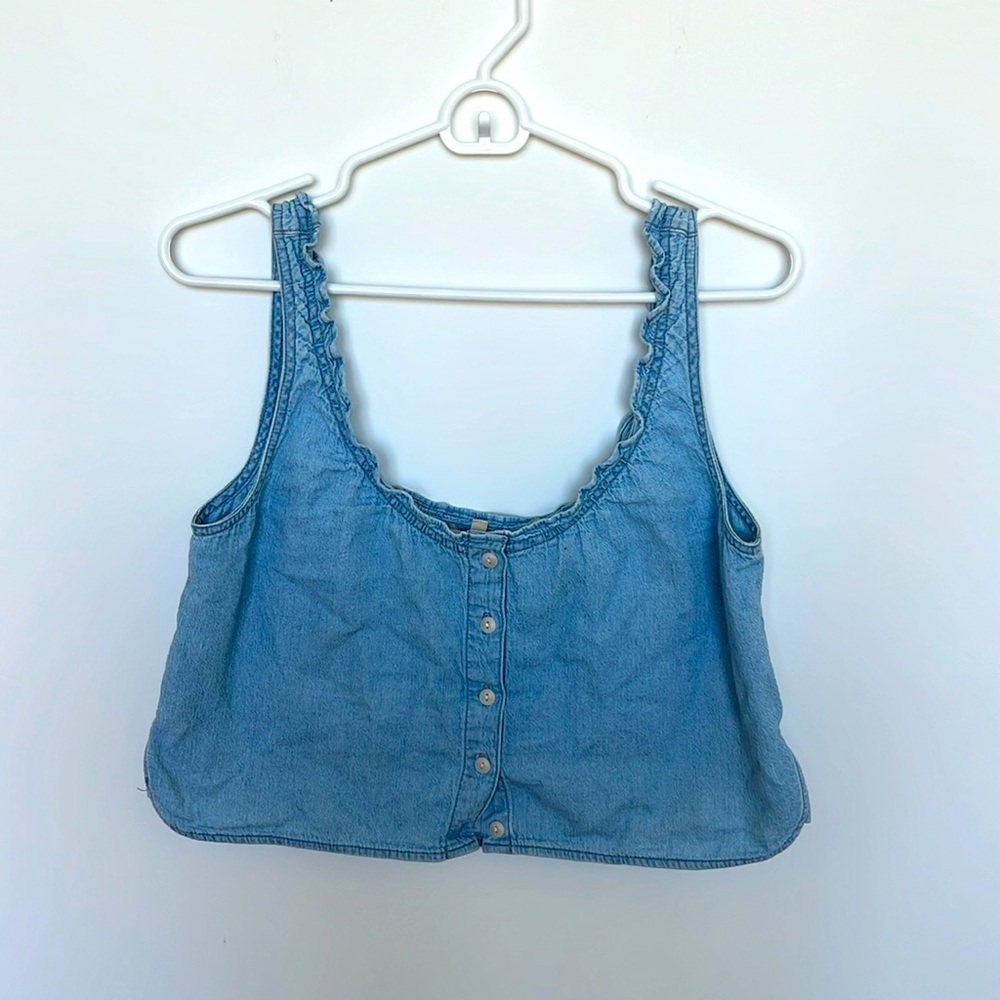 Madewell Denim Crop Tank